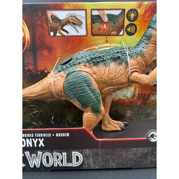 Jurassic World Epic Attack Baryonyx Action Figure Chomp Back Mattel HTP68 New - Picture 5 of 11